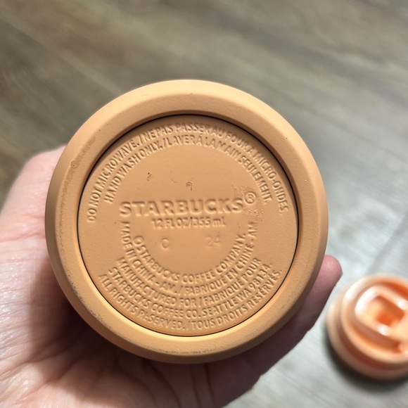 Starbucks Peach and Gold Floral Tumbler - Picture 5 of 5